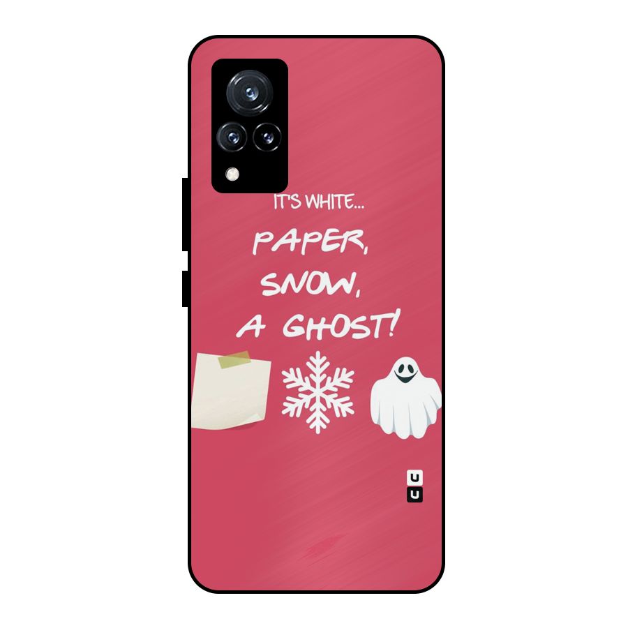 Snow Paper Metal Back Case for Vivo V21 5G