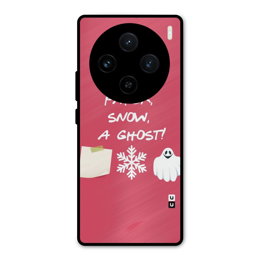 Snow Paper Metal Back Case for Vivo X100