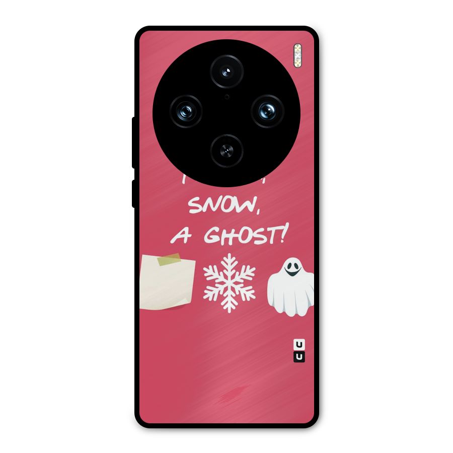 Snow Paper Metal Back Case for Vivo X100 Pro