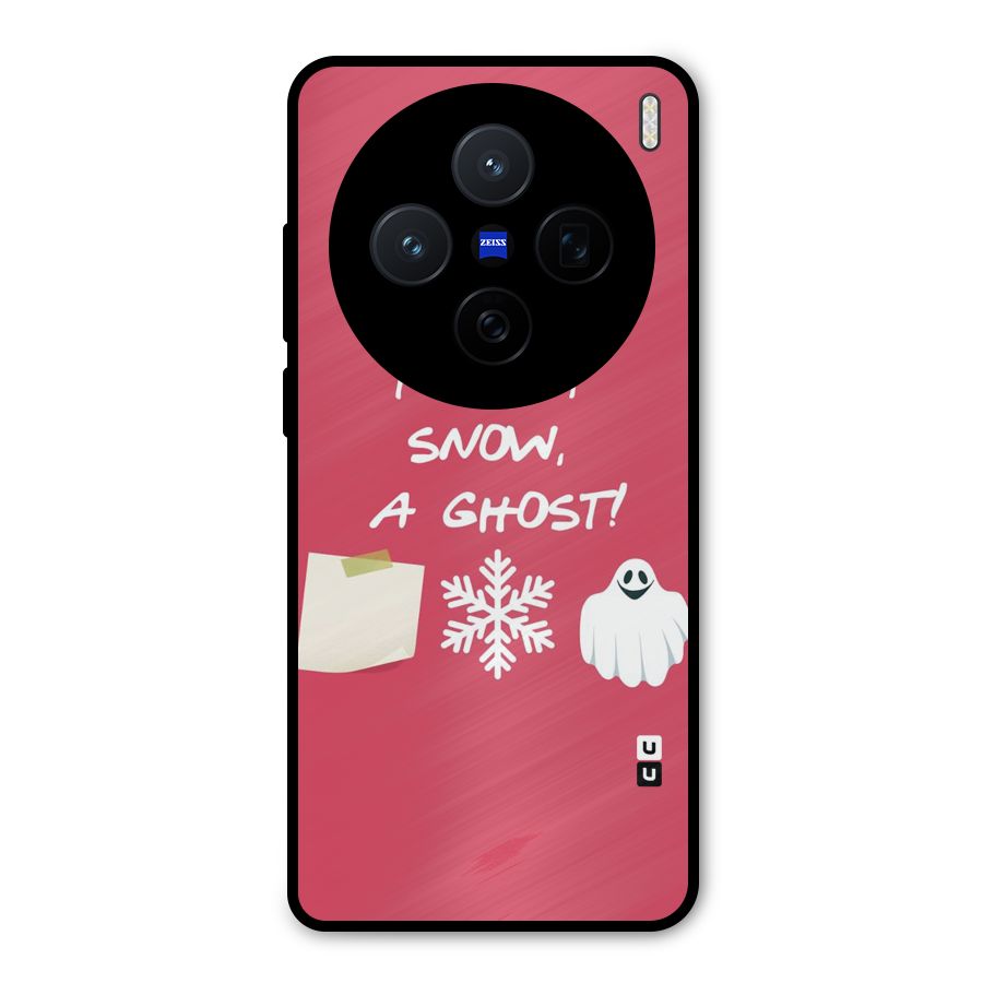 Snow Paper Metal Back Case for Vivo X200