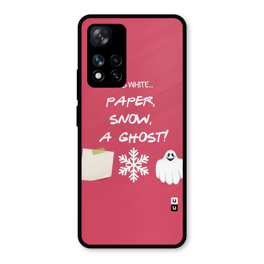 Snow Paper Metal Back Case for Xiaomi 11i Hypercharge 5G