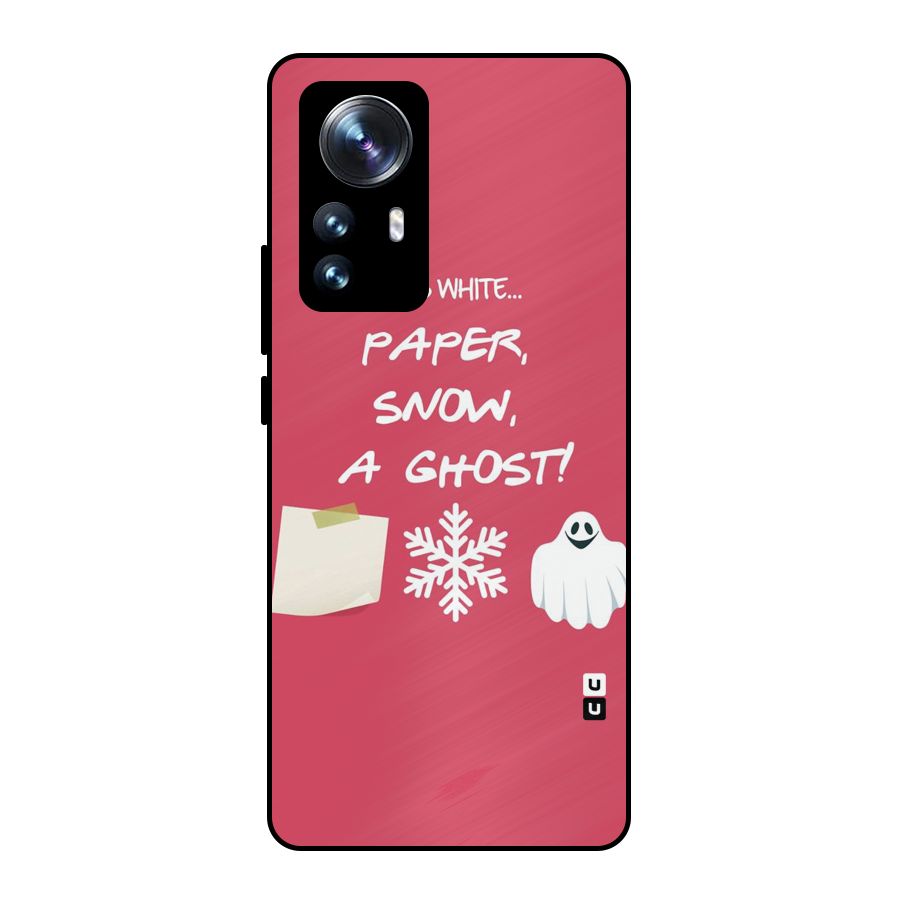 Snow Paper Metal Back Case for Xiaomi 12 Pro