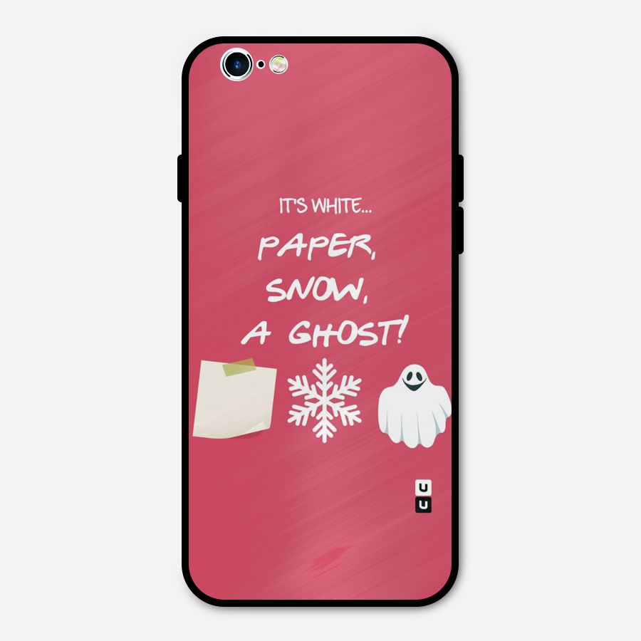 Snow Paper Metal Back Case for iPhone 6 6s