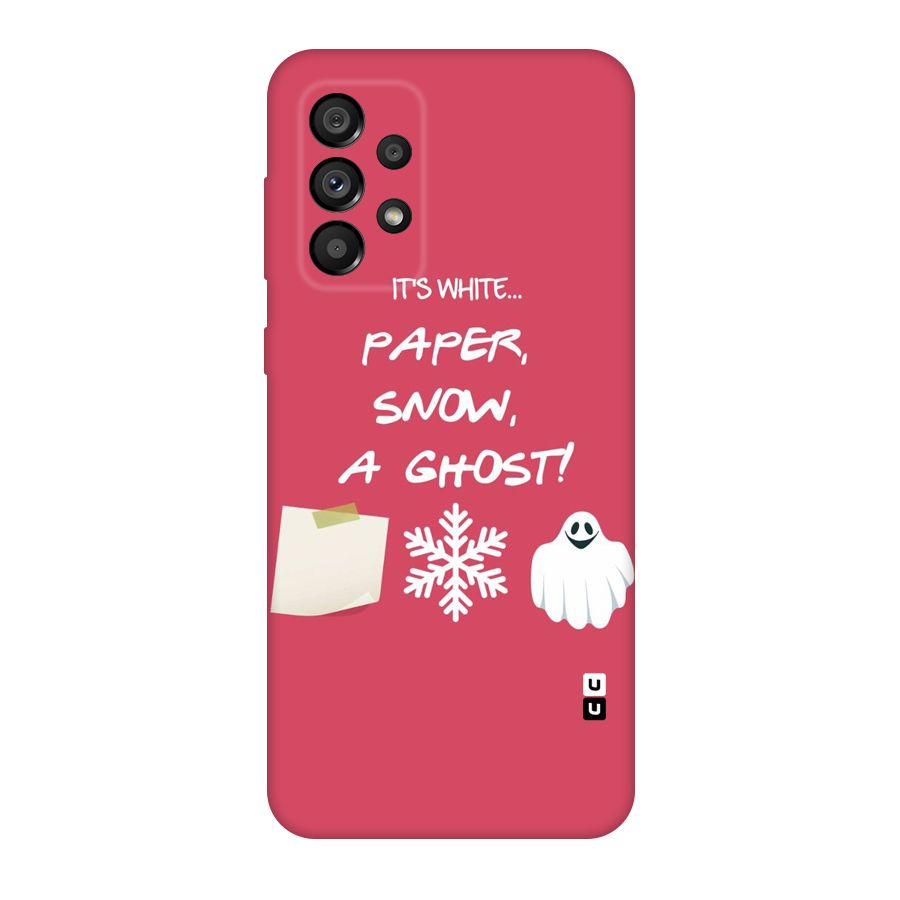 Snow Paper Original Polycarbonate Back Case for Galaxy A73 5G