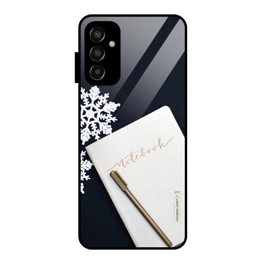 Snowflake Notebook Glass Back Case for Galaxy F13