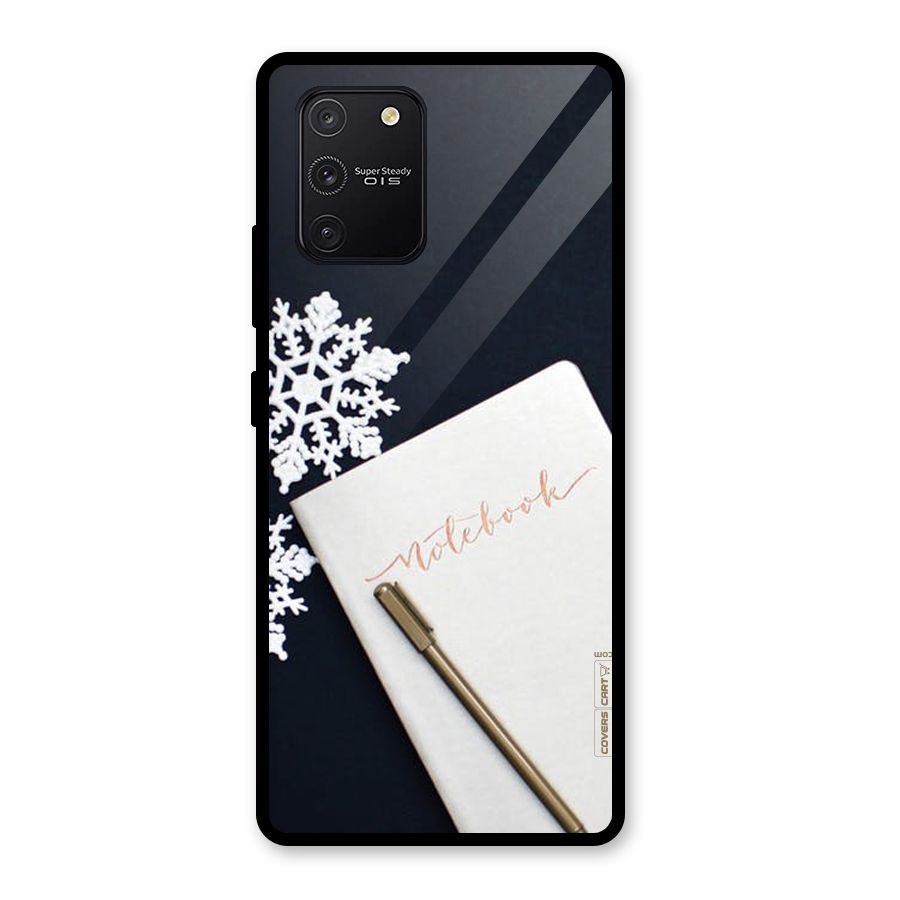Snowflake Notebook Glass Back Case for Galaxy S10 Lite