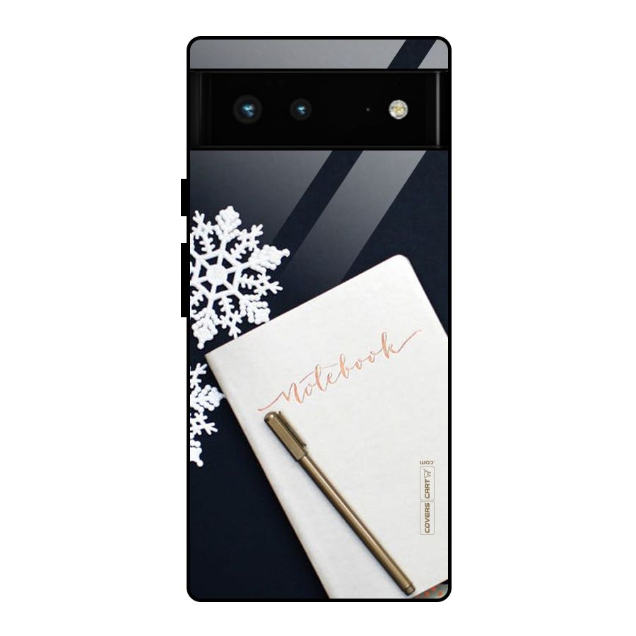 Snowflake Notebook Glass Back Case for Google Pixel 6