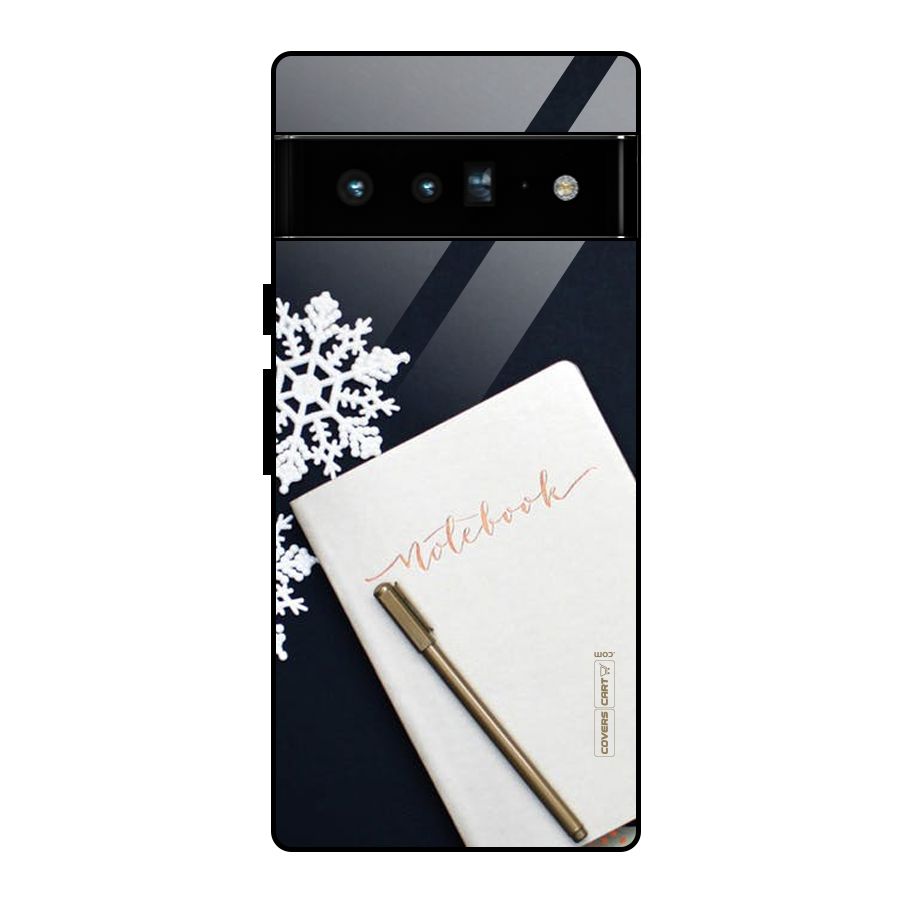 Snowflake Notebook Glass Back Case for Google Pixel 6 Pro