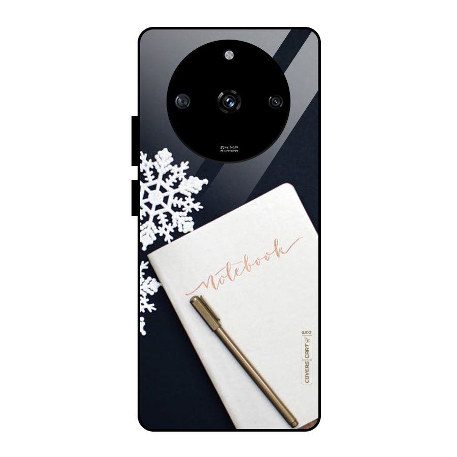 Snowflake Notebook Glass Back Case for Realme Narzo 60 5G