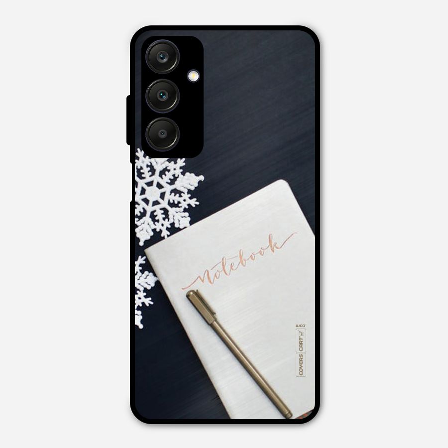 Snowflake Notebook Metal Back Case for Galaxy A25 5G