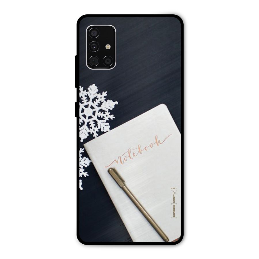 Snowflake Notebook Metal Back Case for Galaxy A51
