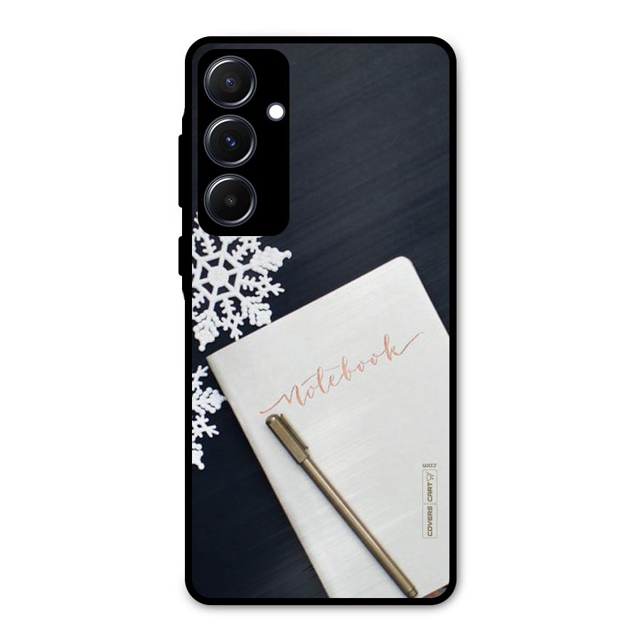 Snowflake Notebook Metal Back Case for Galaxy A55