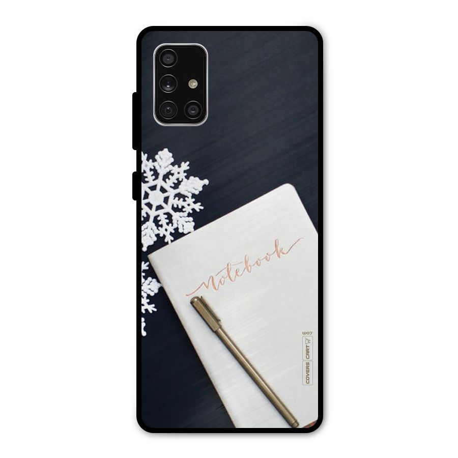 Snowflake Notebook Metal Back Case for Galaxy A71
