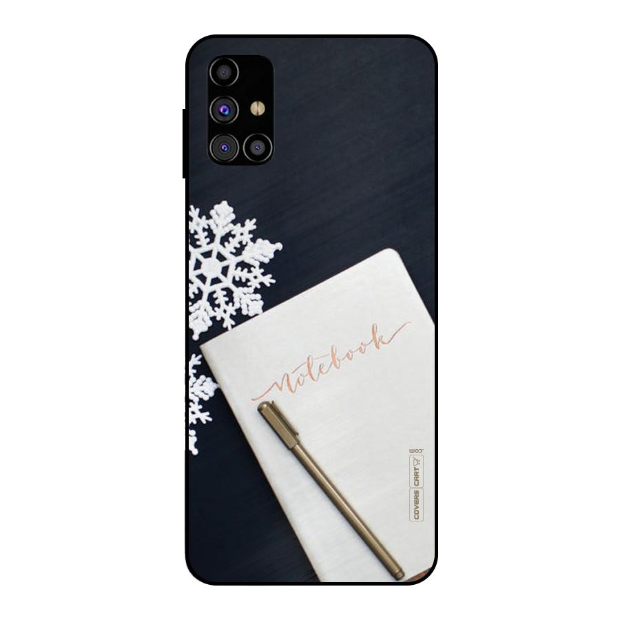 Snowflake Notebook Metal Back Case for Galaxy M31s