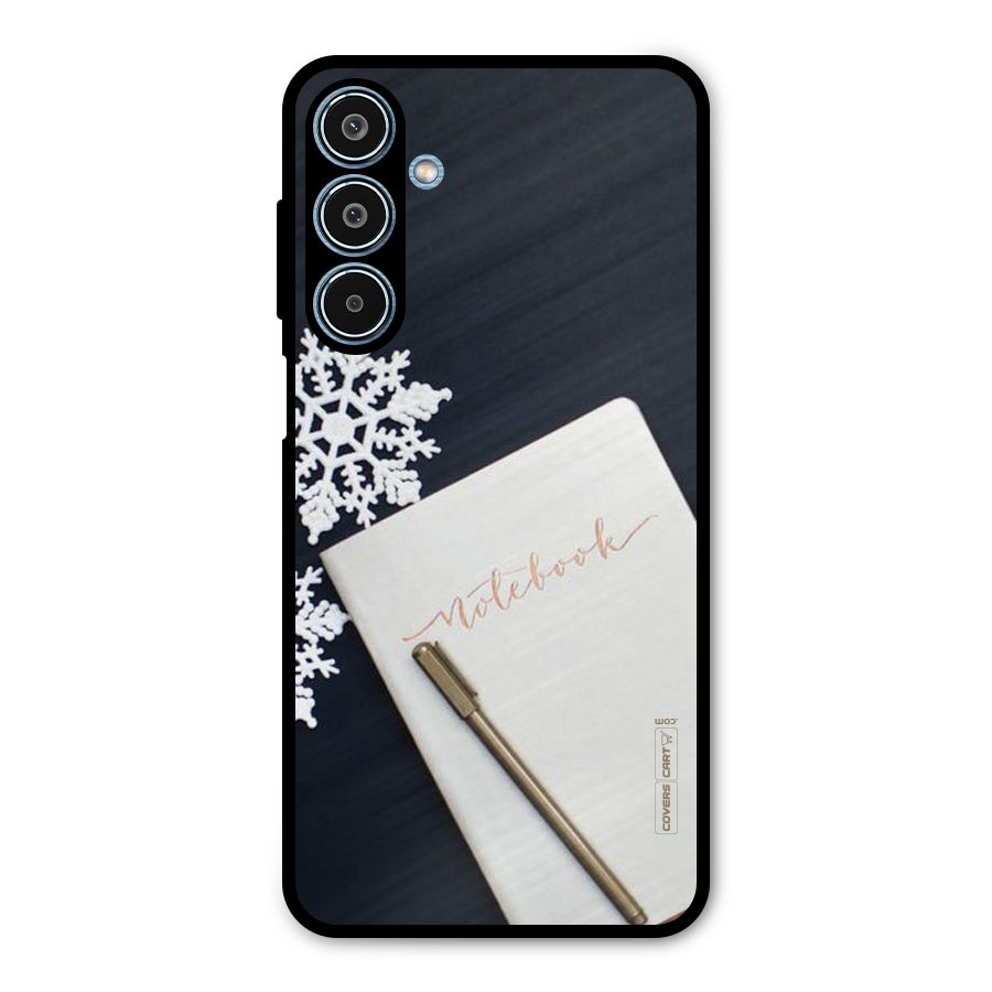 Snowflake Notebook Metal Back Case for Galaxy M35