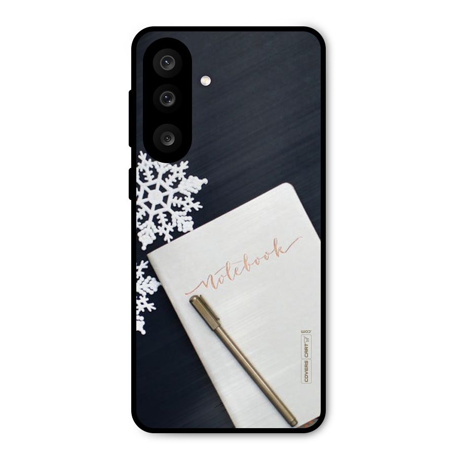 Snowflake Notebook Metal Back Case for Galaxy M56