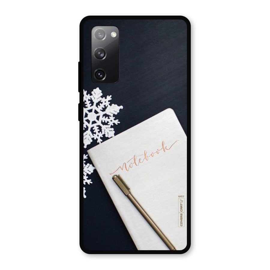 Snowflake Notebook Metal Back Case for Galaxy S20 FE