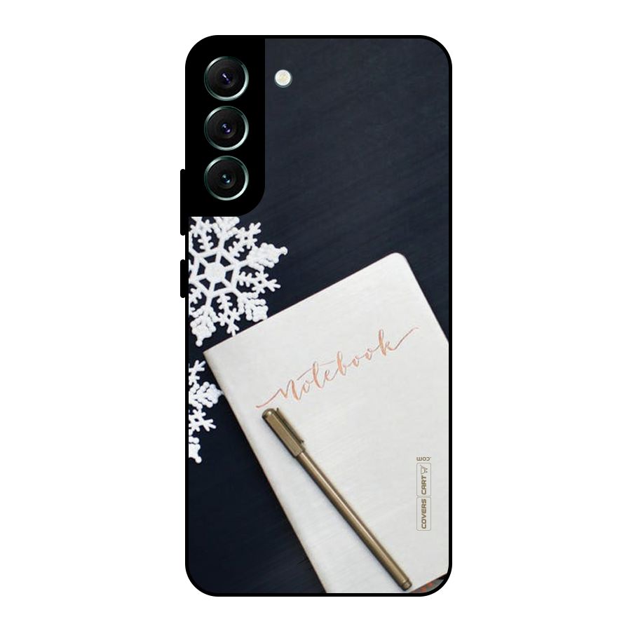 Snowflake Notebook Metal Back Case for Galaxy S22 Plus 5G