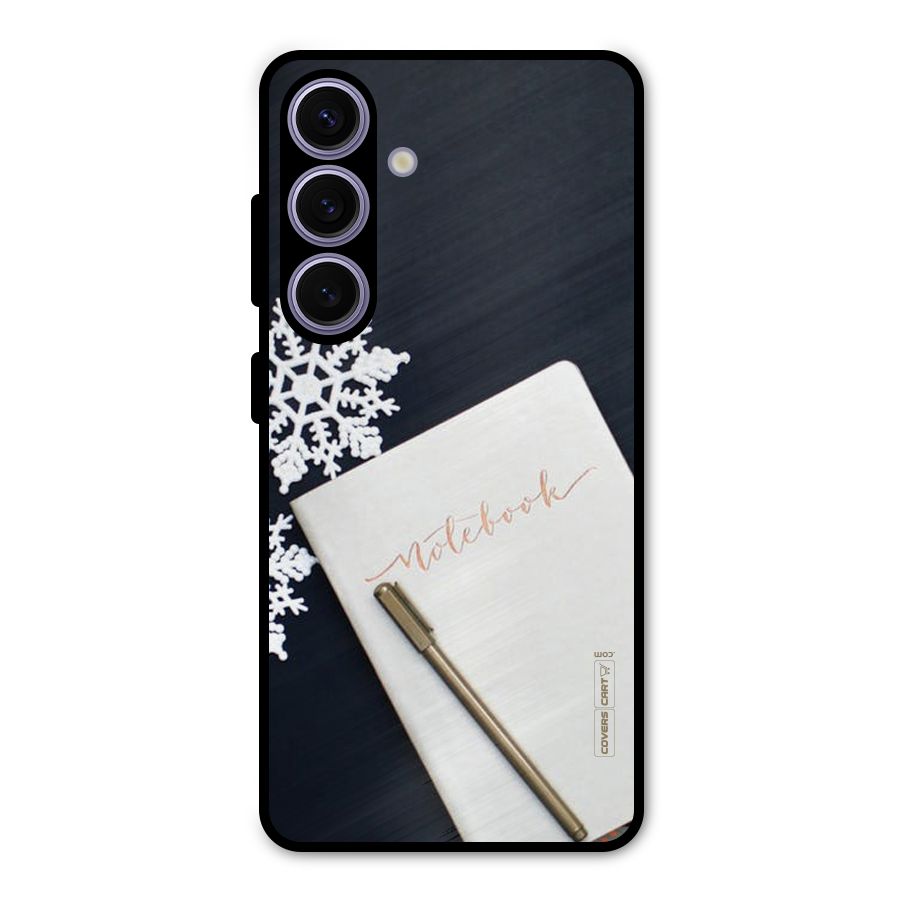 Snowflake Notebook Metal Back Case for Galaxy S24