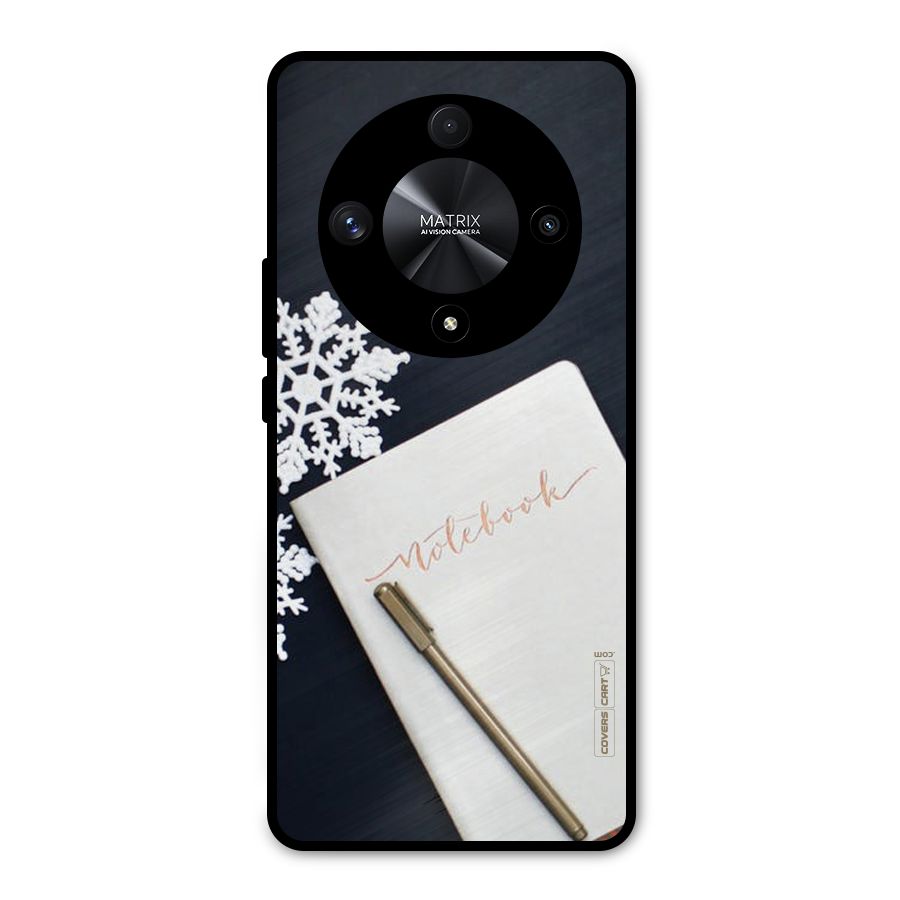 Snowflake Notebook Metal Back Case for Honor X9b