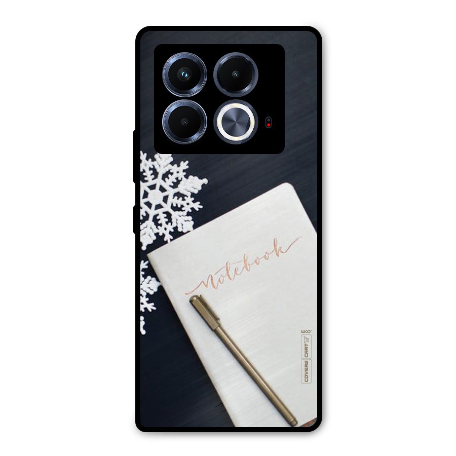 Snowflake Notebook Metal Back Case for Infinix Note 40 5G