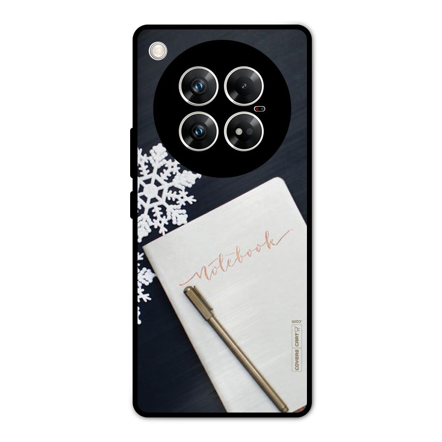 Snowflake Notebook Metal Back Case for Infinix Zero 40 5G