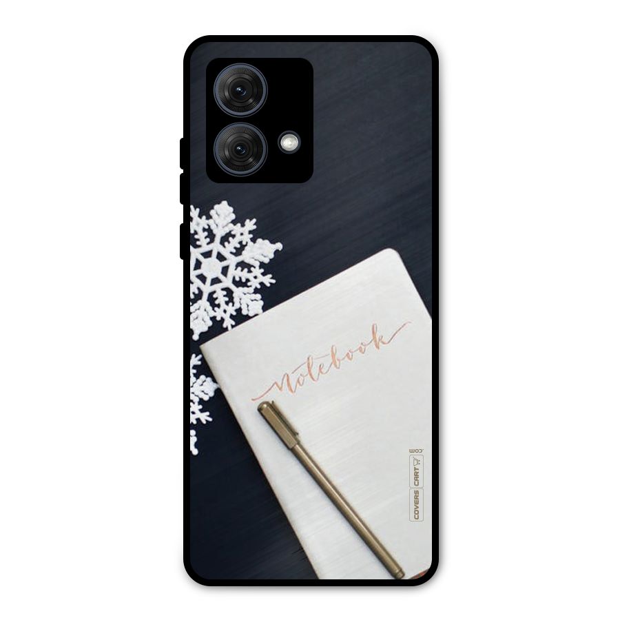 Snowflake Notebook Metal Back Case for Moto G84