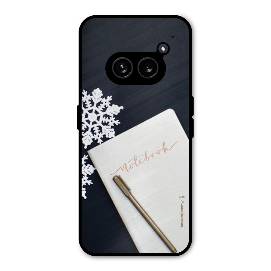 Snowflake Notebook Metal Back Case for Nothing Phone 2a Plus