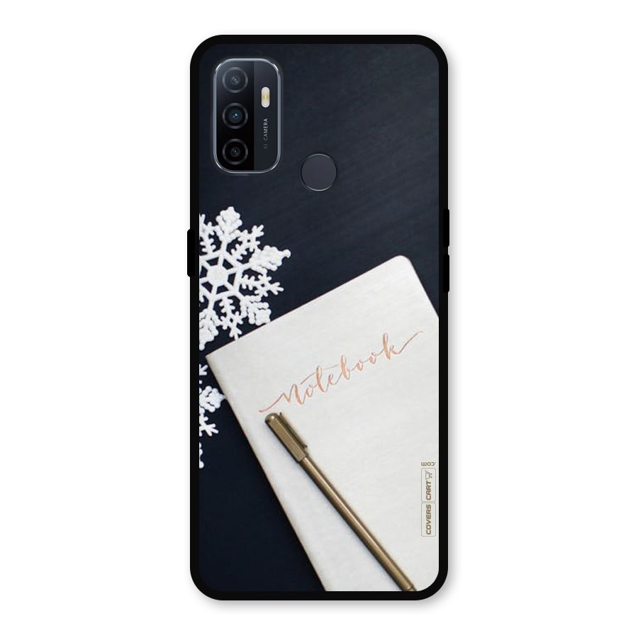 Snowflake Notebook Metal Back Case for Oppo A53