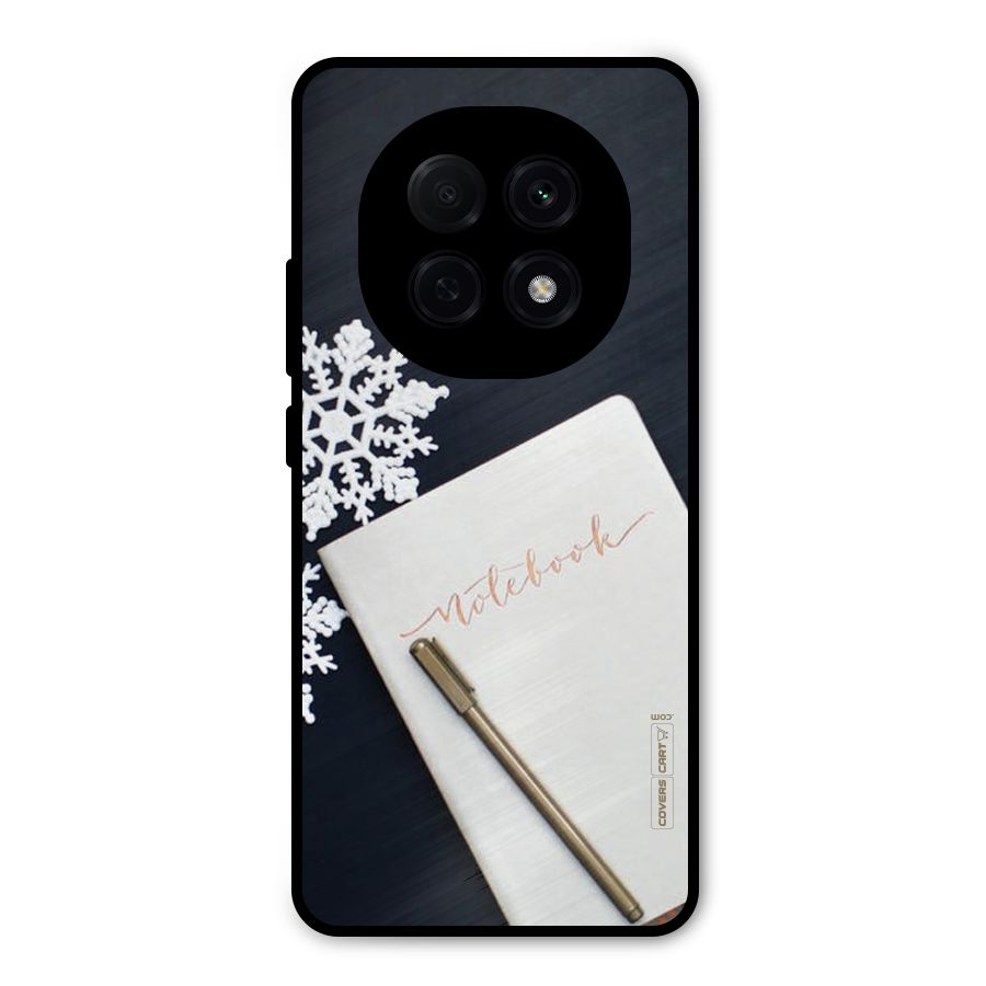 Snowflake Notebook Metal Back Case for Oppo F29 Pro