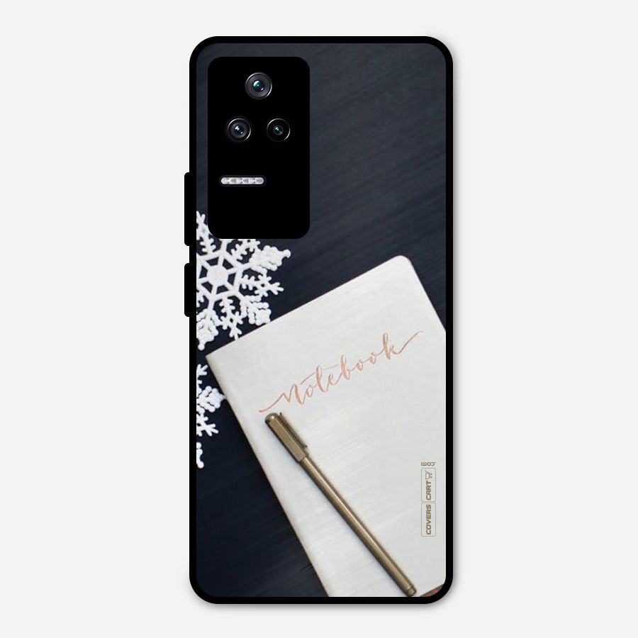 Snowflake Notebook Metal Back Case for Poco F4 5G