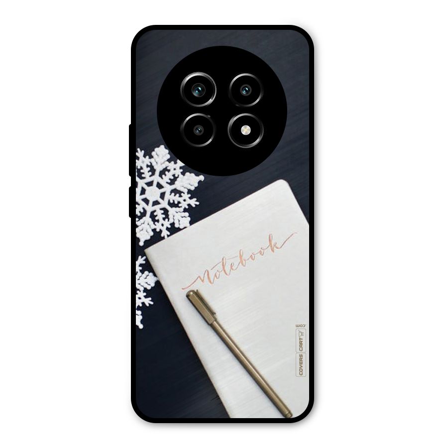 Snowflake Notebook Metal Back Case for Realme 13 Pro