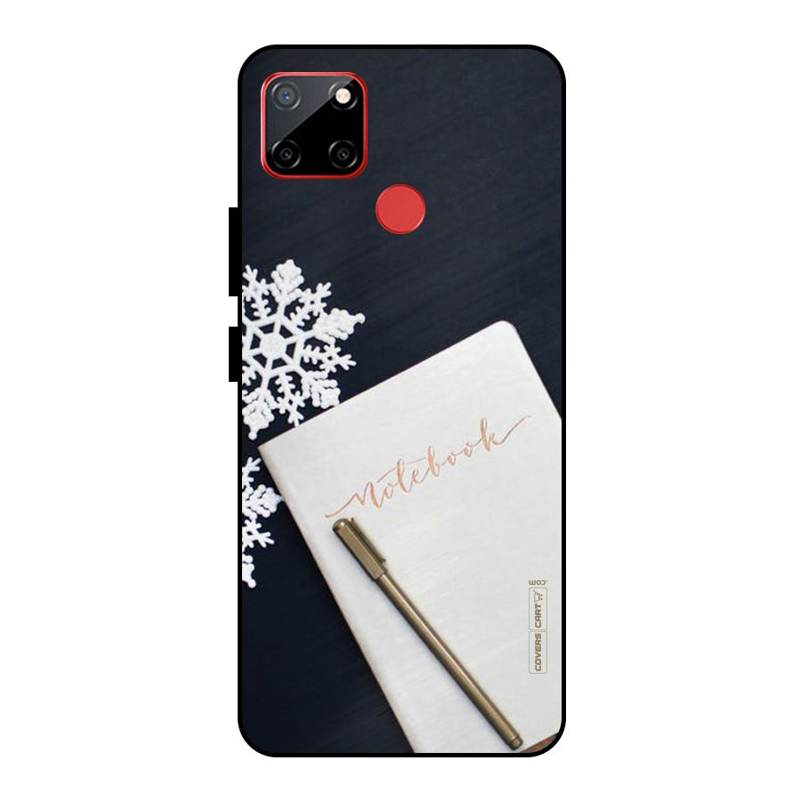 Snowflake Notebook Metal Back Case for Realme C12