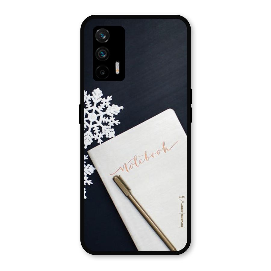 Snowflake Notebook Metal Back Case for Realme GT 5G
