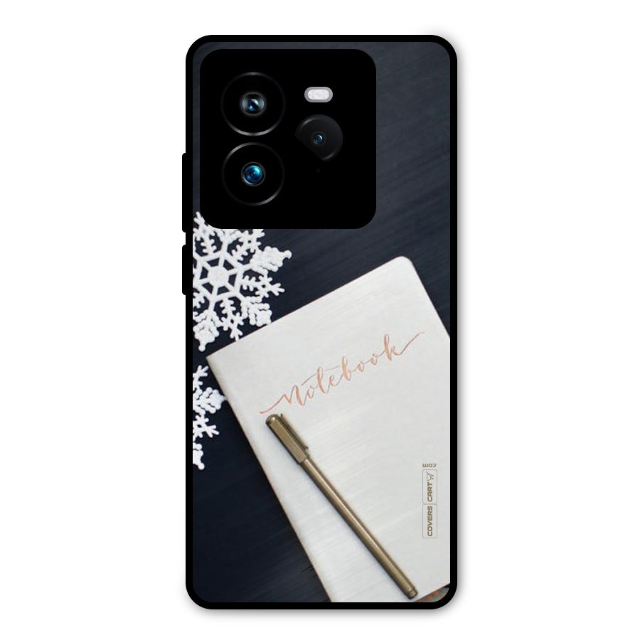 Snowflake Notebook Metal Back Case for Realme GT 7 Pro