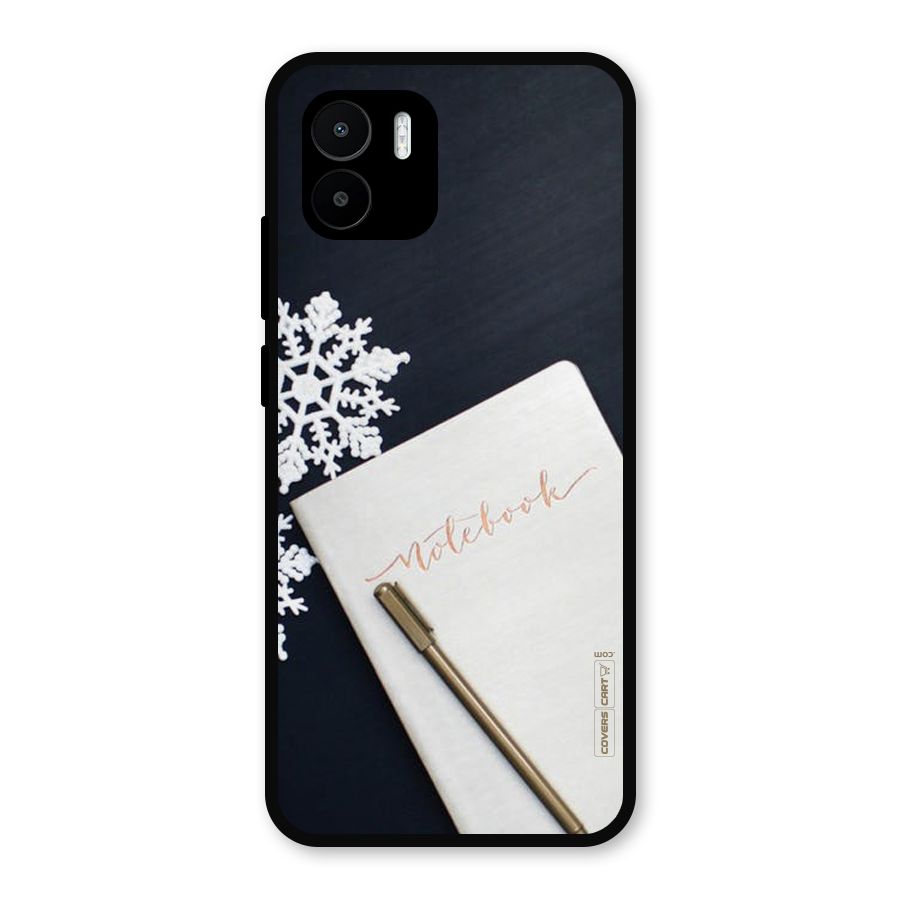 Snowflake Notebook Metal Back Case for Redmi A2