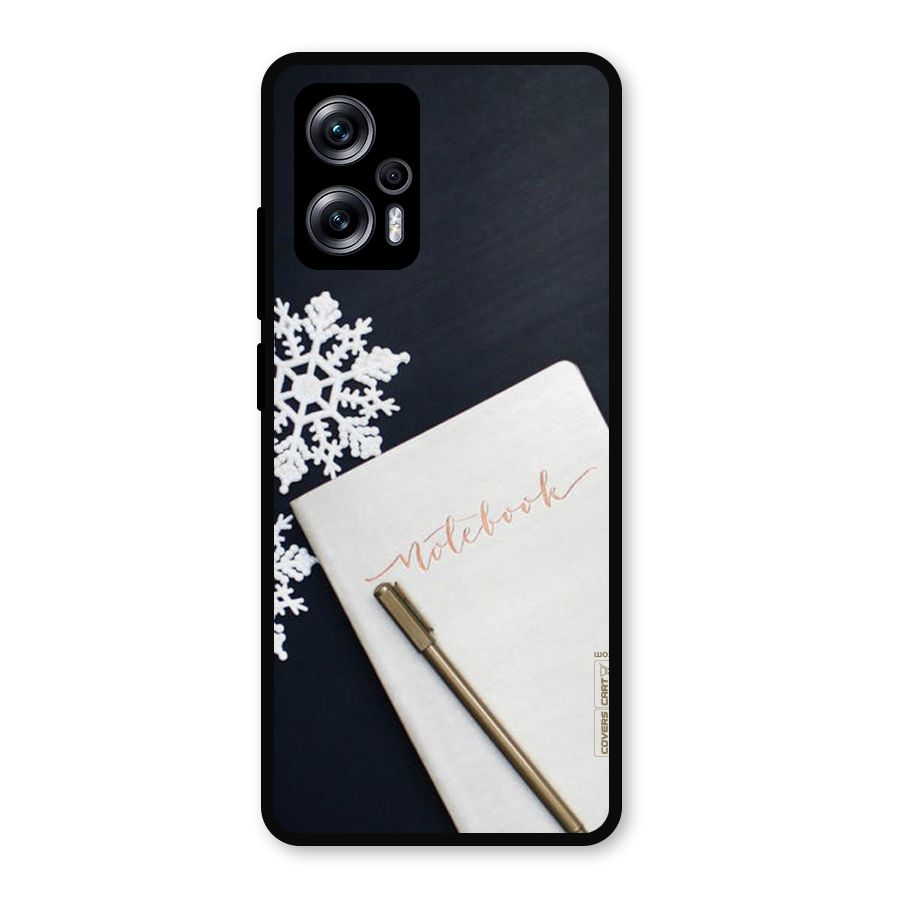 Snowflake Notebook Metal Back Case for Redmi K50i