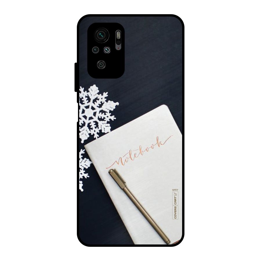 Snowflake Notebook Metal Back Case for Redmi Note 10S