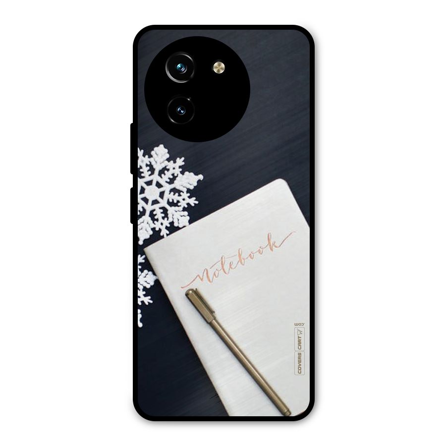 Snowflake Notebook Metal Back Case for Vivo T3x