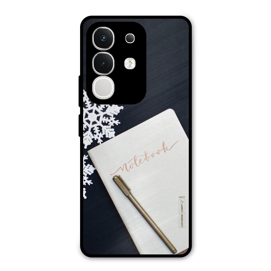 Snowflake Notebook Metal Back Case for Vivo T4x