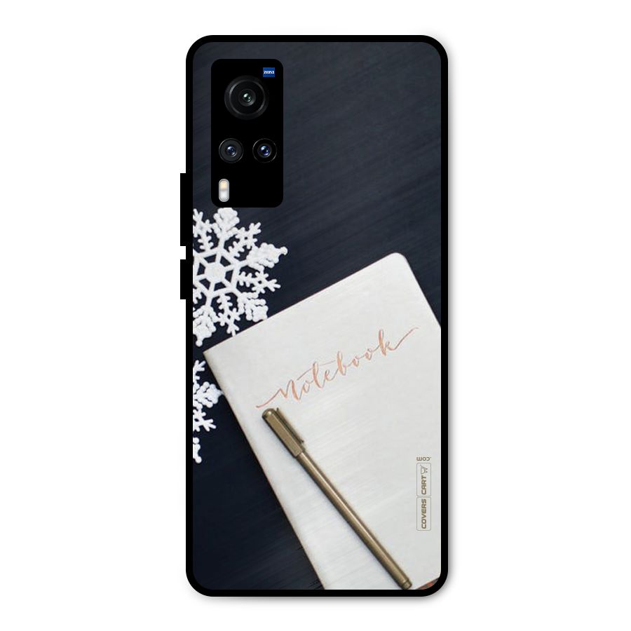 Snowflake Notebook Metal Back Case for Vivo X60