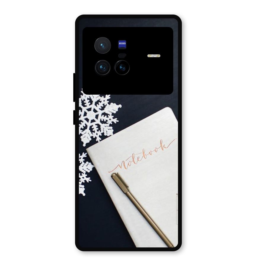 Snowflake Notebook Metal Back Case for Vivo X80