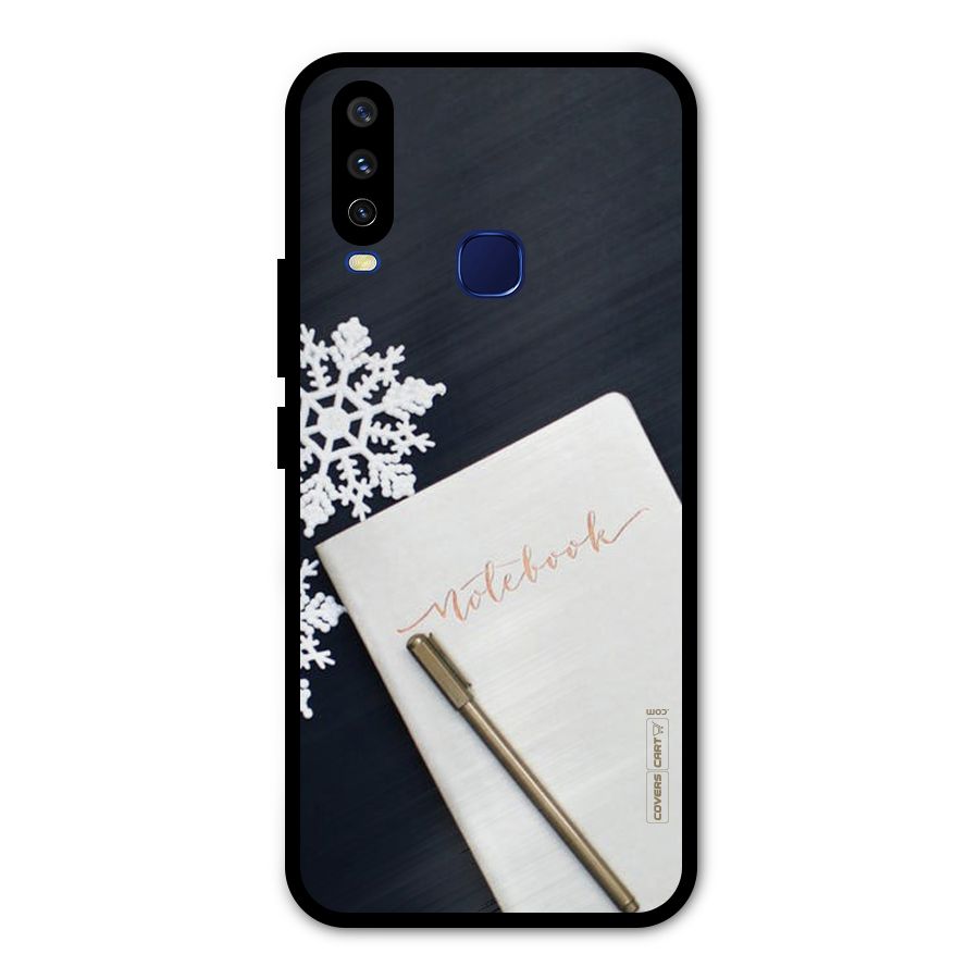 Snowflake Notebook Metal Back Case for Vivo Y15