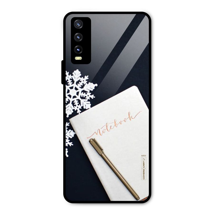 Snowflake Notebook Metal Back Case for Vivo Y20g