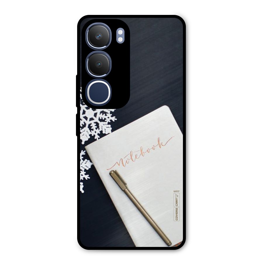 Snowflake Notebook Metal Back Case for Vivo Y29