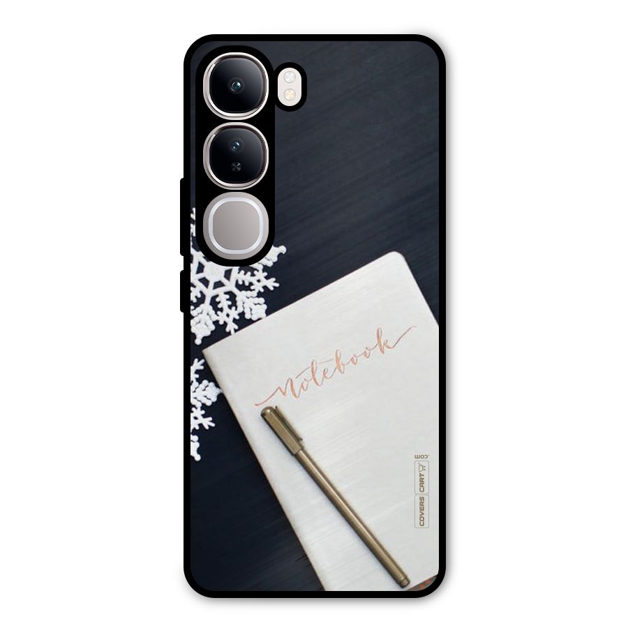 Snowflake Notebook Metal Back Case for Vivo Y300
