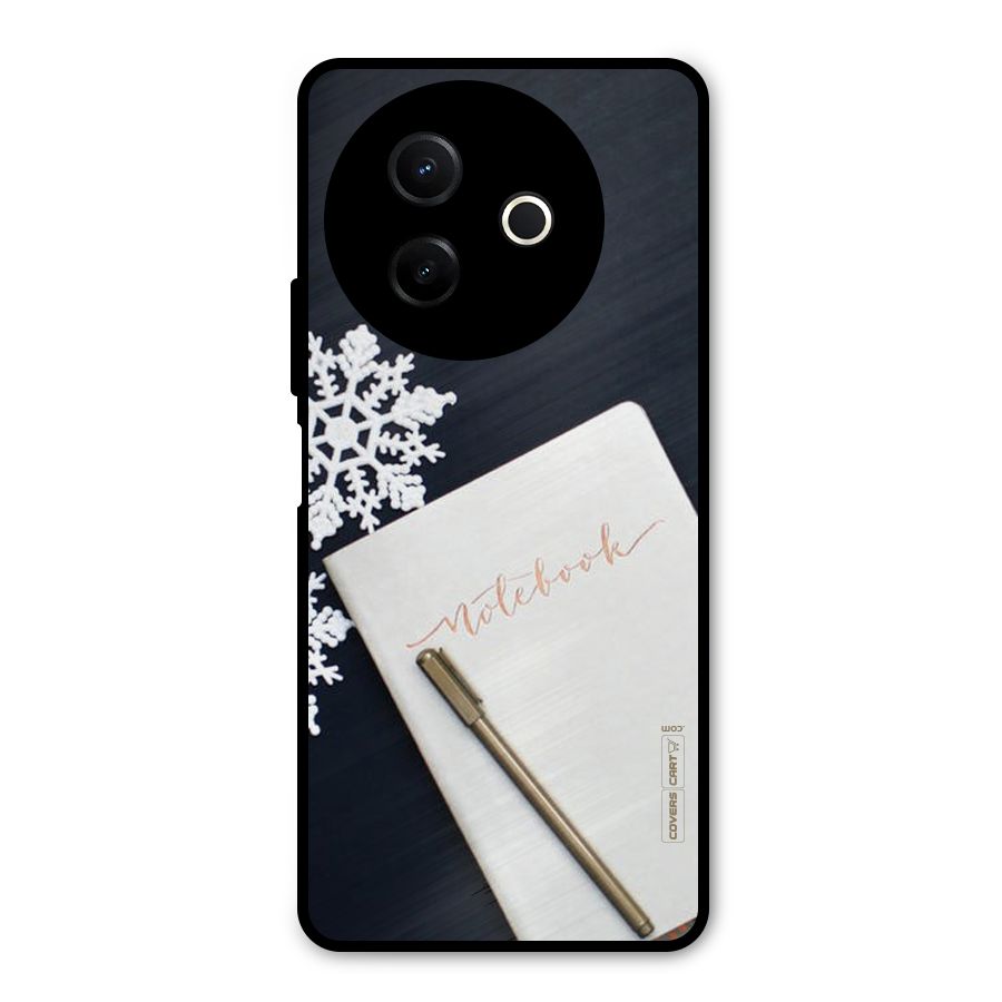 Snowflake Notebook Metal Back Case for Vivo Y39