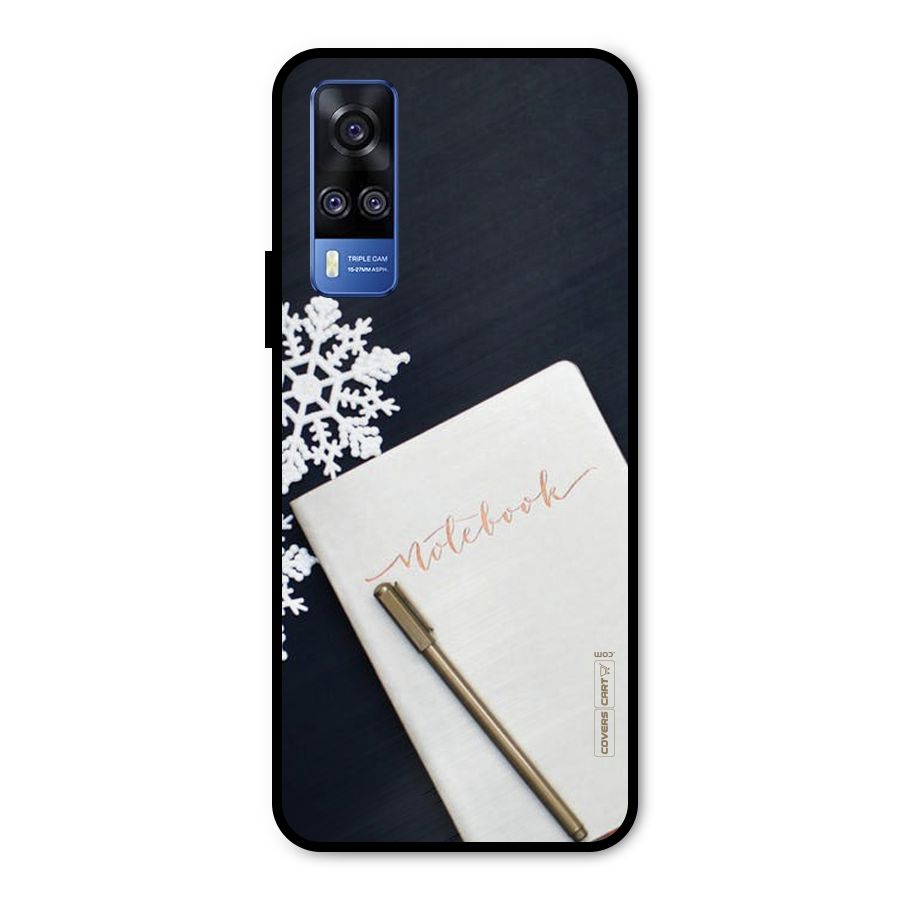 Snowflake Notebook Metal Back Case for Vivo Y51A