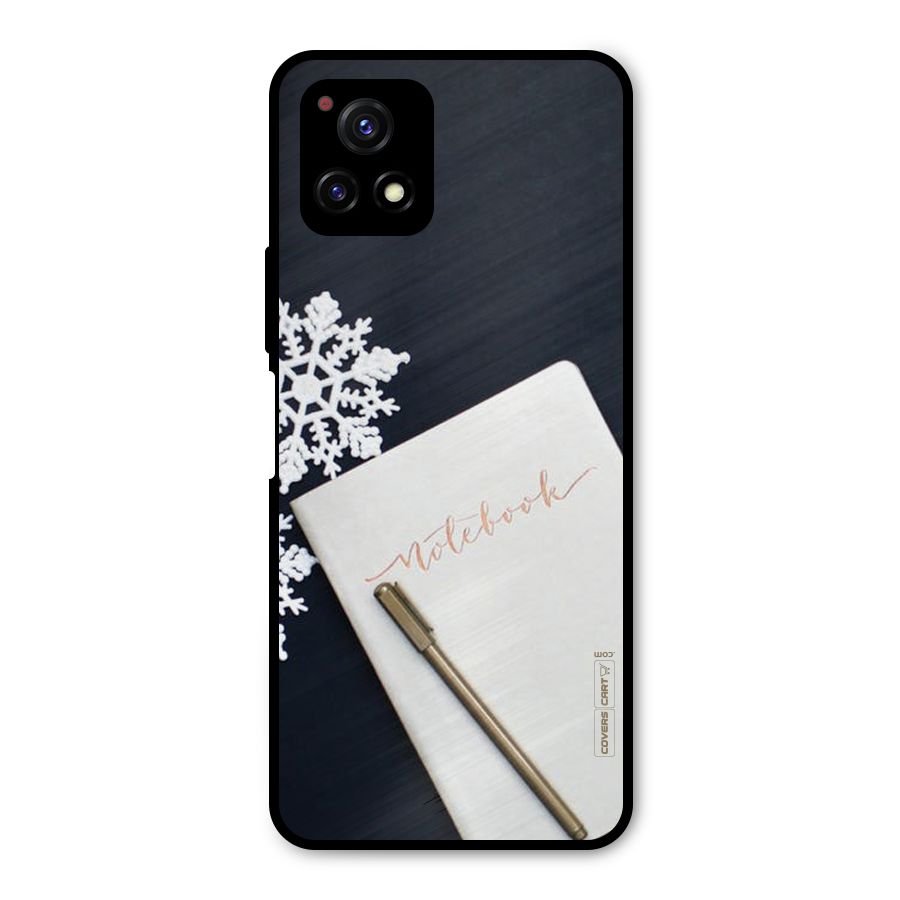 Snowflake Notebook Metal Back Case for Vivo Y72 5G