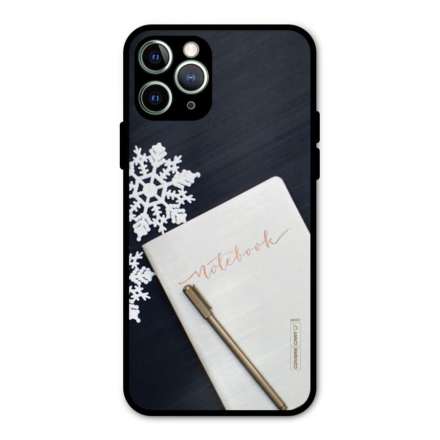 Snowflake Notebook Metal Back Case for iPhone 11 Pro Max